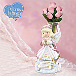 Precious Moments Angel Of Comfort Figurine And Crystal Vase: Sympathy Gift